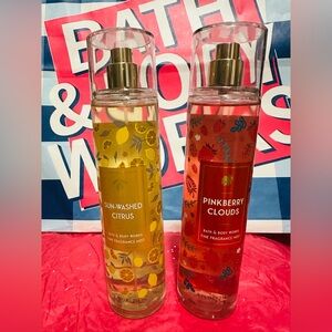 Bath & Body Works Sun-Washed Citrus and Pink Berry Mist Duo